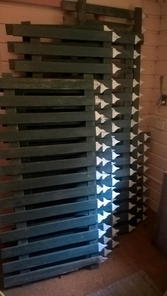 sier hekwerk tuin afscheiding, Tuin en Terras, Tuinhekken en Hekwerk, Gebruikt, Sierhekwerk, Hout, Met poort, Ophalen of Verzenden