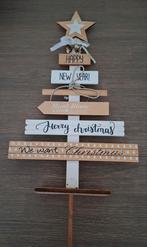 Houten kerstboom, elfjes en een ster, Ophalen of Verzenden