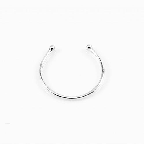 S925 Sterling Zilver Neuspiercing Ring "C" Vorm, Sieraden, Tassen en Uiterlijk, Piercings, Nieuw, Neuspiercing, Zilver, Verzenden