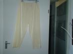 broek mt 50 cremekleur, Overige kleuren, Maat 46/48 (XL) of groter, Ophalen of Verzenden, Zo goed als nieuw