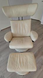 Stressless Jazz relaxfauteuil met hocker MUST-GO, Ophalen, Gebruikt, Minder dan 75 cm, Luxe relax fauteuil