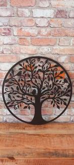 NIEUW:metalen 51cm levensboom met vogels wanddecoratie, Nieuw, Ophalen of Verzenden