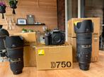 Nikon D750 Body - ZGAN - Zeer weinig clicks! Compleet, Ophalen of Verzenden, Zo goed als nieuw