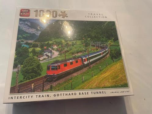 Nieuw in doos puzzel 1000 stukjes intercity Gotthard, Hobby en Vrije tijd, Denksport en Puzzels, Nieuw, 500 t/m 1500 stukjes, Ophalen