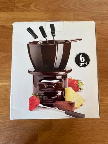 Chocolade fondue set - 6-delig beschikbaar voor biedingen