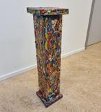 Moderne kunst zuil abstract kleurrijk uniek handgemaakt, Ophalen