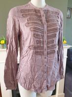 Antik Batik bruin paarse blouse mt S 38 | Gratis Verzenden !, Verzenden, Paars, Zo goed als nieuw, Maat 36 (S)