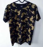 Zwart t-shirt met tijgers, DWG maat 14 / 164, Jongen, Ophalen of Verzenden, Zo goed als nieuw, Shirt of Longsleeve