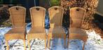 Rieten stoelen  4 stuks 75 euro, Tuin en Terras, Zo goed als nieuw, Ophalen