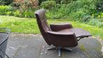 Relax fauteuil de Toekomst bruin leer, Huis en Inrichting, Fauteuils, Leer, 75 tot 100 cm, 50 tot 75 cm, Ophalen
