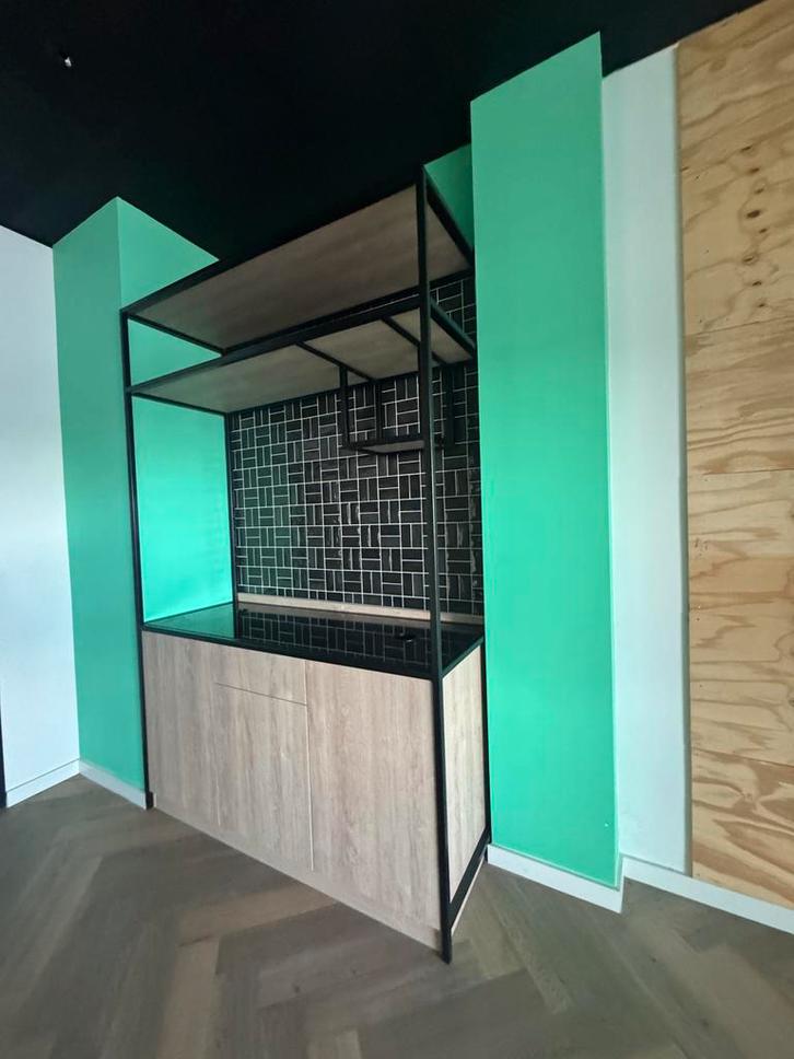 Barmeubel met Koelkast & Bierdopblad - Mancave Perfect!, Huis en Inrichting, Keuken | Complete keukens, Gebruikt, Overige typen
