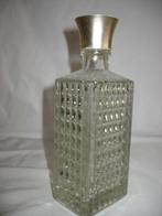 Glazen Whisky / Wiskey Likeur Karaf-Goudkleurige Dop-Vintag, Ophalen