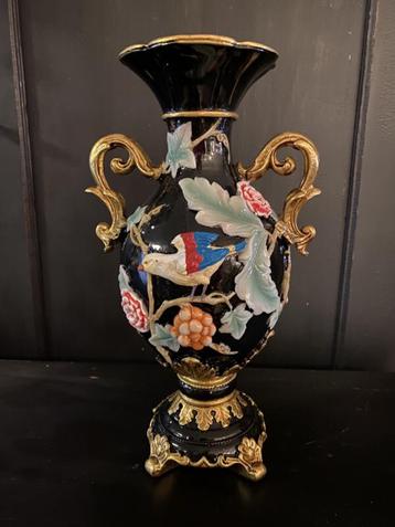 Sale!!! Mooie vaas zwart, oorvaas, vaasje, bloemenvaas VdlM beschikbaar voor biedingen