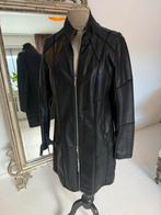 Zwarte Rino & Pelle vegan leather herfst jas Maat M, Ophalen of Verzenden, Zo goed als nieuw, Maat 38/40 (M), Zwart