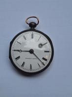 Antiek Frans zilveren zakhorloge met spillegang, Antiek en Kunst, Antiek | Goud en Zilver, Ophalen of Verzenden, Zilver