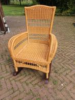 Rieten Schommelstoel in Goede Staat, Huis en Inrichting, Ophalen, Riet of Rotan, Gebruikt, Bruin