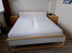 2-persoons bed Ikea compleet, Ophalen, Gebruikt, Overige kleuren, Tweepersoons