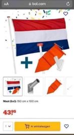 ZGAN! Vlaggenmast 2 meter met houder,vlag en wimpel €14,99, Ophalen of Verzenden, Zo goed als nieuw