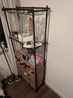 Industrieel Wijnrek / Barmeubel met Glazenrek, Huis en Inrichting, Ophalen, Gebruikt
