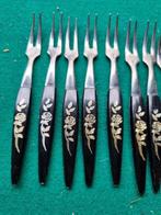 cocktailprikkers 12x zwart met rozen, Huis en Inrichting, Ophalen of Verzenden, 'T Olde Gre-j, Info@toldegrej.nl, Endepoelstraat 20f Didam