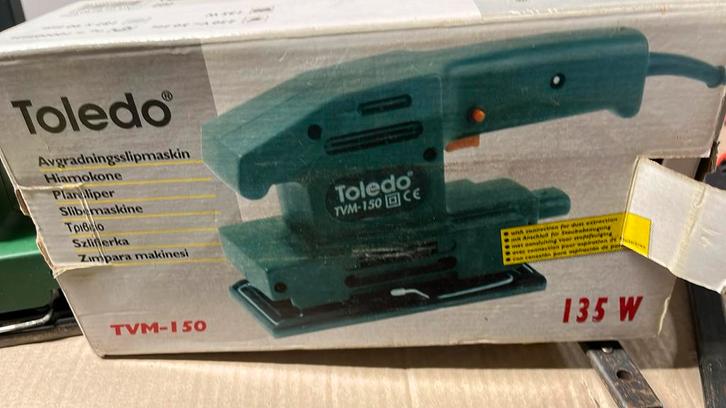 Toledo Vlakschuurmachine - ZGAN, Doe-het-zelf en Verbouw, Gereedschap | Schuurmachines, Zo goed als nieuw, Vlakschuurmachine, Minder dan 600 watt