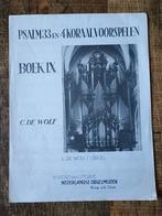 Bladmuziek Psalm 33 en 4 koraalvoorspelen - C. De Wolf, Ophalen of Verzenden, Artiest of Componist, Religie en Gospel