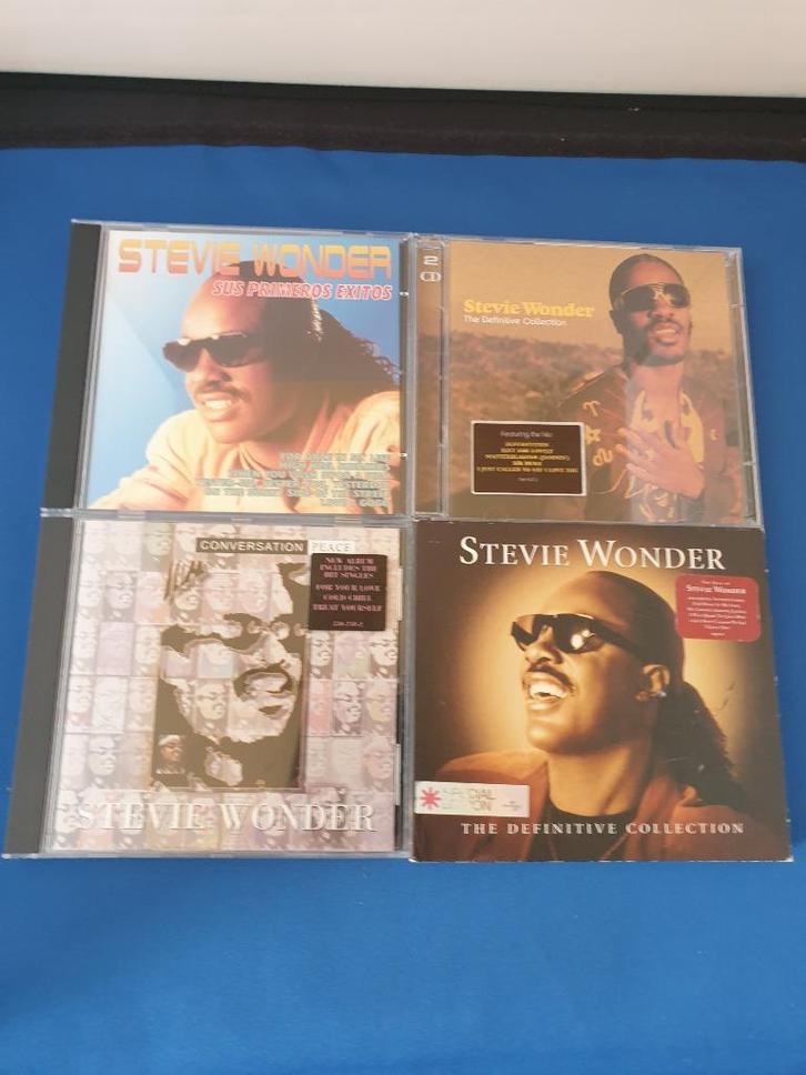 Diverse cd's Stevie Wonder - 4 stuks, Cd's en Dvd's, Cd's | R&B en Soul, Zo goed als nieuw, 1960 tot 1980, Verzenden