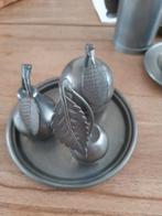 Schoteltje met appel, peer en kers tin, Antiek en Kunst, Antiek | Tin, Ophalen of Verzenden