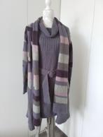 2 Delige Mohair Set Vest en Trui/Jurkje van Yaya, Maat 38/40 (M), Paars, Ophalen of Verzenden, Zo goed als nieuw