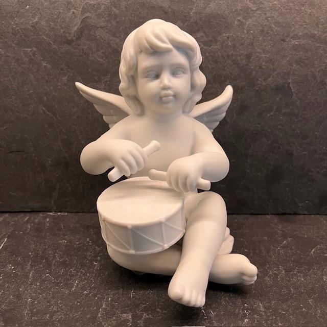 Rosenthal Classic Engel met Trommel – 15 cm – Porselein, Verzamelen, Beelden en Beeldjes, Zo goed als nieuw, Fantasy, Ophalen of Verzenden