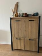 Eikenkast Santos Goossens, Ophalen, Met deur(en), 100 tot 150 cm, Eikenhout