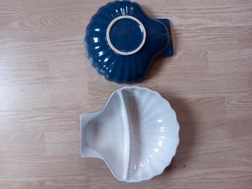 Mossel schalen frans m grote ovenvaste schaal voor schelpen. beschikbaar voor biedingen