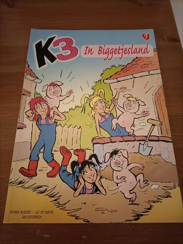 K3 in Biggetjesland stripboek strip boek