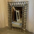 Spiegel – houten lijst zilver - 120 x 80 cm - TTM Wonen, 100 tot 150 cm, Nieuw, Info@ttmwonen.nl, 75 tot 100 cm