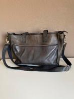 MOZZ zwarte leren luiertas, Kinderen en Baby's, Ophalen of Verzenden, Gebruikt