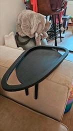 Bank leuning tafeltje design verstelbaar zwart hout, Huis en Inrichting, Banken | Bankstellen, Ophalen of Verzenden, Zo goed als nieuw