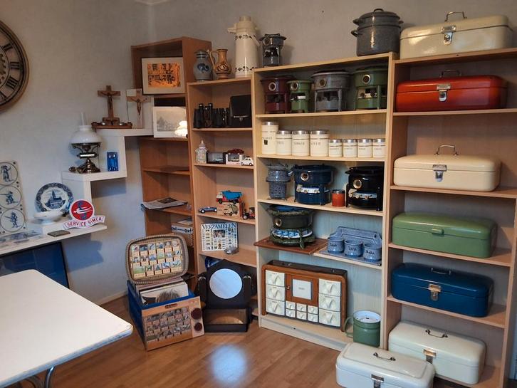 🙋‍♂Ook U is welkom. orgn. EMAILLE én méér nostalgie tentop, Antiek en Kunst, Antiek | Emaille, Ophalen of Verzenden