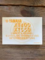 Yamaha XT400 XT550 Handleiding, Ophalen of Verzenden, Yamaha