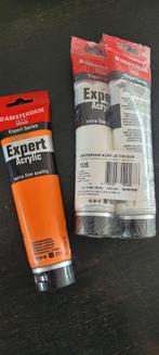 Acrylverf Amsterdam, nieuw 2x wit en oranje, Ophalen of Verzenden, Nieuw, Overige typen