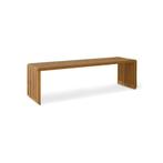 HKLiving Slatted bench teak L, Ophalen, Minder dan 50 cm, Lattenbank, Teakhout