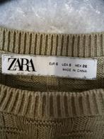 Zara Gebreide Spencer - Maat S, Kleding | Dames, Ophalen of Verzenden, Zo goed als nieuw, Maat 36 (S), Groen