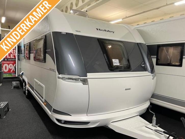 Hobby 720 UKFe Prestige MEGA KORTING € 4328,-, Caravans en Kamperen, Caravans, Bedrijf, meer dan 6, 1500 - 2000 kg, Treinzit, Hobby