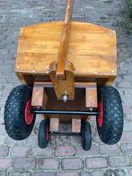Houten bolderkar met luchtbanden, Caravans en Kamperen, Bolderkarren, Ophalen, Gebruikt