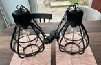 2 metalen hanglampen, Ophalen of Verzenden, Zo goed als nieuw, Minder dan 50 cm