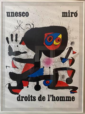 Miro tentoonstelling affice Unesco van 80 x 65 cm beschikbaar voor biedingen