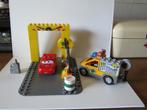 duplo lego sleepwagen, bliksem, autogarage, Ophalen of Verzenden, Zo goed als nieuw, Complete set, Duplo