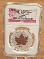 Maple Leaf 2014, 1 oz .999 zilver in NGC slab, PF 69 (1-10), Postzegels en Munten, Edelmetalen en Baren, Ophalen of Verzenden