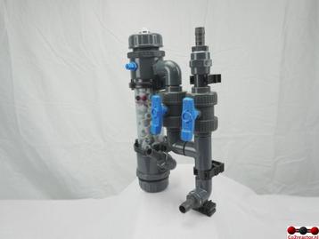 Maatwerk CO2reactor met bypass en 3 aansluitingen.  beschikbaar voor biedingen