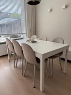 Moderne Eettafel, Huis en Inrichting, Tafels | Eettafels, Eikenhout, Zo goed als nieuw, Vijf personen of meer, 150 tot 200 cm