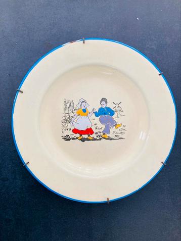 Brocante emaille oud hollands kinderbordje beschikbaar voor biedingen